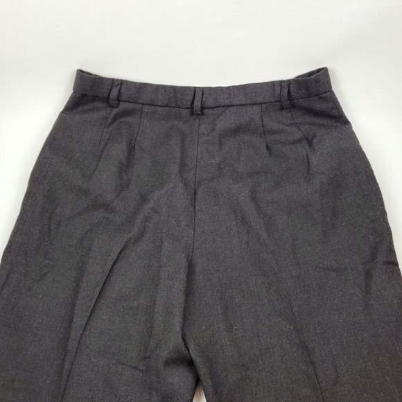 Pendleton Womens Virgin Wool Pants Flat Front Straight Leg Black Size 10 30x30 - Picture 3 of 7